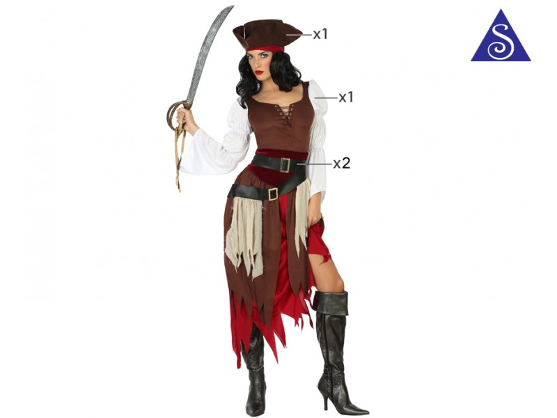 Disfraz Mujer Pirata - Mascarada