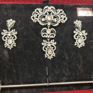 Aderezo plata envejecida cristal adulta